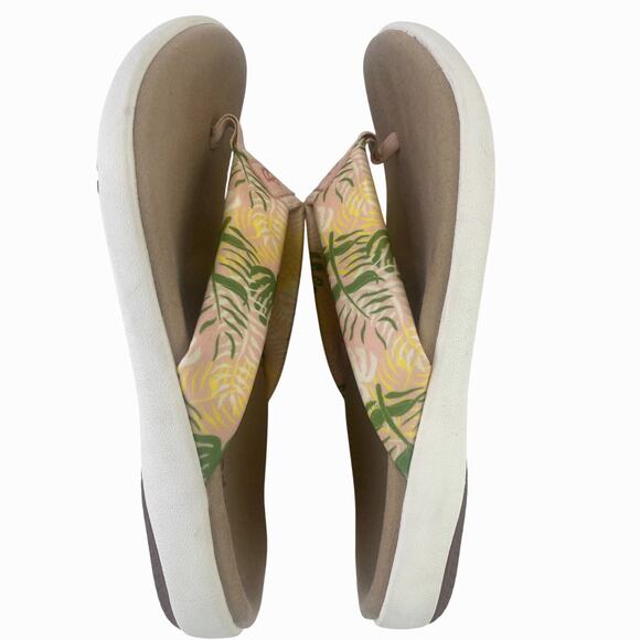 Spenco Womens Victoria Flip Flop Comfort Orthotic Tropical Pink Multi Sandal 9D - Picture 7 of 9